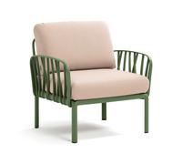 NARDI fauteuil pour l'extérieur KOMODO (Agave / Canvas - Polypropylène fibre de verre et tissu Sunbrella)