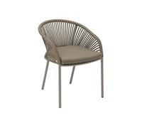 Fauteuil de jardin ORYON Café Aluminium traité époxy, Oléfine Hespéride