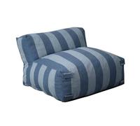 Fauteuil de jardin rayé pour canapé modulable bleu pacific - Oviala Mixi