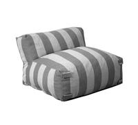 Fauteuil de jardin rayé pour canapé modulable gris anthracite - Oviala Mixi