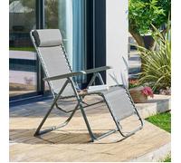 Fauteuil de jardin SILOS Vert laurier Acier traité époxy, Texaline Hespéride