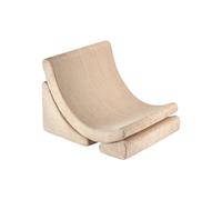 Fauteuil De Jeu Enfant - Pouf Design Lune En Velours Côtelé Brown Sugar TU