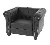 Mendler Fauteuil Chesterfield - Noir