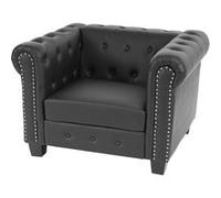Mendler Fauteuil Chesterfield - Noir