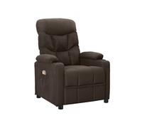 Fauteuil de massage Marron foncé Tissu