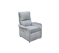 Fauteuil de relaxation inclinable électrique couleur gris clair - Longueur 80 x Hauteur 102 x Profondeur 71 cm- -