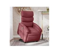 vidaXL Fauteuil inclinable - Rouge bordeaux