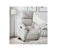 Fauteuil de relaxation inclinable tissu microfibre gris clair