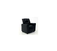Fauteuil de relaxation manuel pour enfant 61x42x65 cm en PU noir