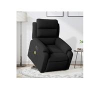 Fauteuil de relaxation, massage, inclinable électrique réglable velours noir