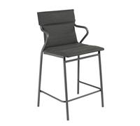 Fauteuil De Repas Matelassé Mi-haut - Ancône Middle - Hedona - Gris Onyx - Lafuma Mobilier