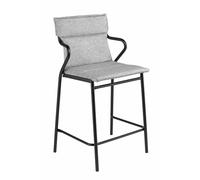 Fauteuil De Repas Matelassé Mi-haut - Ancône Middle - Tundra - Gris Tundra Grey - Lafuma Mobilier