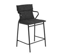 Fauteuil De Repas Matelassé Mi-haut - Ancône Middle - Tundra - Noir Ebene - Lafuma Mobilier