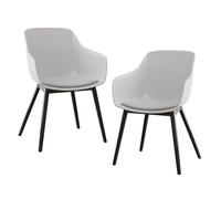 Fauteuil de salle à manger empilable en plastique avec dossier ergonomique | Fauteuil baignoire en plastique avec dossier ergonomique, empilable pour un rangement facile ; idéal pour les bureaux d'