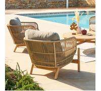 Fauteuil de salon de jardin ""Deona"" en acacia - Hespéride
