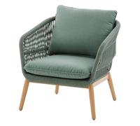 Fauteuil de salon jardin ORISSA Vert olive Acier traité époxy, Polyester Hespéride