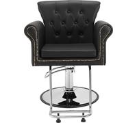 Fauteuil de salon, fauteuil de coiffeur pour coiffeur, fauteuil de coiffure avec pompe hydraulique robuste, fauteuil de salon de coiffure pivotant à 360° avec repose-pieds pour shampooing dans les spa