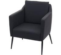 Fauteuil de salon MENDLER HWC-H93a similicuir noir Noir G