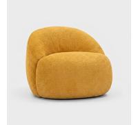 Fauteuil de salon rembourré en bouclette Ginevra