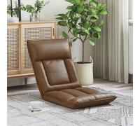 vidaXL Fauteuil de sol Marron 55 x 61 x 70 cm tissu