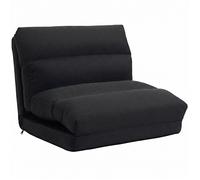 Fauteuil de sol canapé paresseux - HOMCOM - dossier inclinable 90° à 180° - 70 x 72 x 56 cm - noir