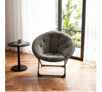 Fauteuil de table de sauce en laine de mouton pliable,Fauteuil de lune molle pliable portable,pour chambres à coucher, résidences,
