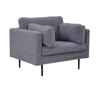 Paris Prix Fauteuil Boom bouclette design 110 cm gris foncé