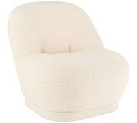 Paris prix Fauteuil bouclette design - Blanc