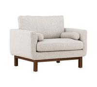 Fauteuil Design en Tissu "Olympos" 109cm Beige