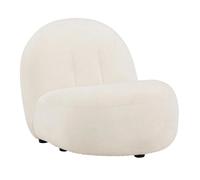 Fauteuil Design en Tissu Omaha 84cm Blanc
