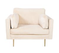 Paris prix Fauteuil design velours - Beige