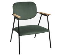 Fauteuil design en velours Dyer - Vert