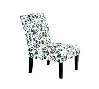 Fauteuil Design Imprimé Indira 92cm Beige & Vert