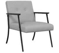 vidaXL fauteuil Gris nuage 59 x 75 x 78 cm tissu