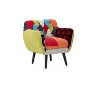 Fauteuil Design Patchwork "Impérial" 78cm Multicolore