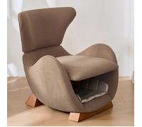 Fauteuil design requin-baleine 1 place anti-griffures refuge chat petit chien fauteuil TV salon 66x69x76cm Brun