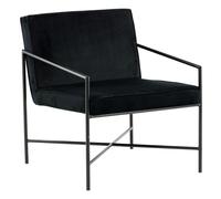 Paris prix Fauteuil velours design - Noir