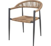 Fauteuil d'extérieur Bolero Eden PE Twist en rotin naturel (4 pièces)