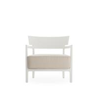 Fauteuil D'extérieur Kartell CARA MAT Blanc/ Beige