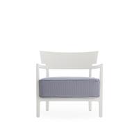 Fauteuil D'extérieur Kartell CARA MAT Blanc/ Bleu