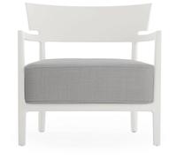 Fauteuil D'extérieur Kartell CARA MAT Blanc/ Gris