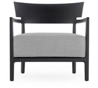 Fauteuil D'extérieur Kartell CARA MAT Noir/ Gris