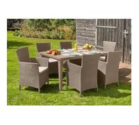 Steinbach - Fauteuil d'Extérieur, 62x60 cm Gris Taupe, Empilable