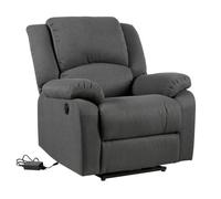 Happy Garden - Fauteuil électrique inclinable Cloud - Repose-pieds - Gris anthracite
