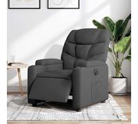 Fauteuil électrique pour télévision - Transat - Fauteuil avec fonction de relaxation - Revêtement en polyester noir
