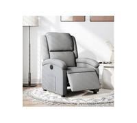 vidaXL Fauteuil Électrique Gris Clair