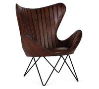 Fauteuil en cuir Cortona, 100 cm x 83 cm x 77 cm, Giner y Colomer