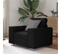 Fauteuil en cuir synthétique noir 59 cm Noir G