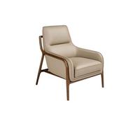 Fauteuil en cuir vison 5177, 72 x 90 x 90 cm -