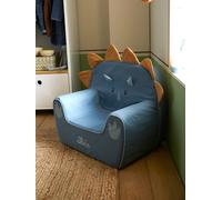 Fauteuil en mousse dino Triceratops bleu TU